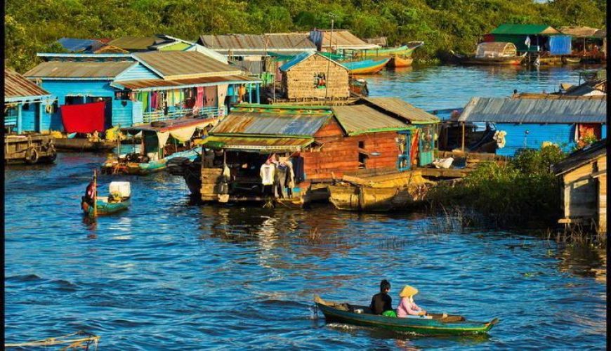 Tonle Sap Lake in Siem Reap Cambodia